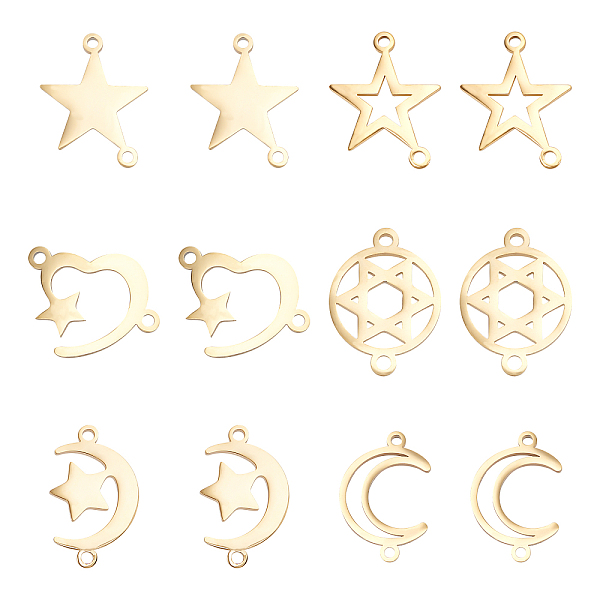 12Pcs 6 Style 304 S… - image