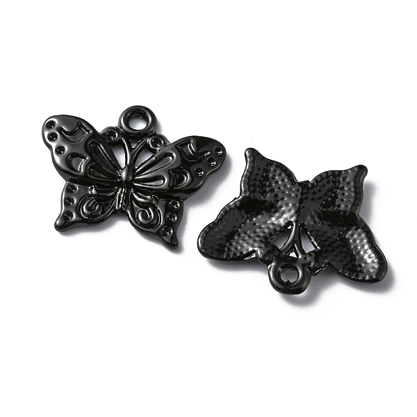 

PandaHall Baking Painted Alloy Pendants, Butterfly Charm, Hot Pink, 16.5x20x2mm, Hole: 1.5mm Alloy Butterfly