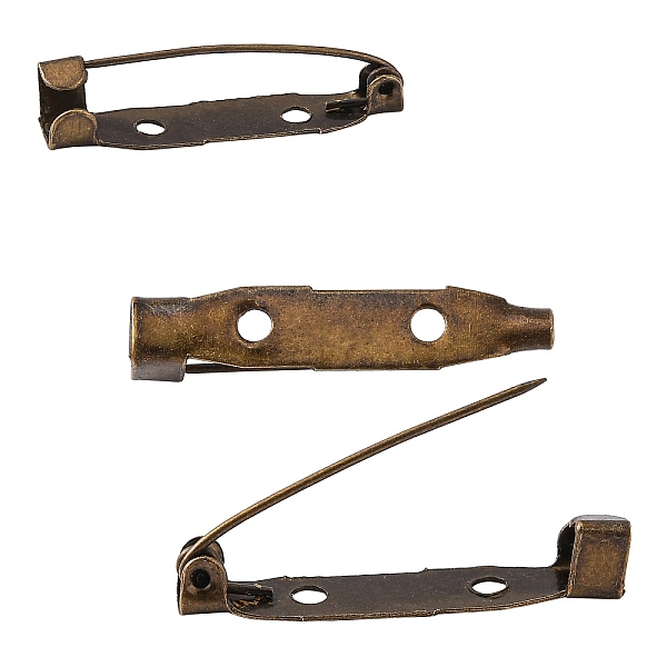 

PandaHall Nickel Free Iron Brooch Findings, Back Bar Pins, Antique Bronze, 30mmx5mmx6mm Iron
