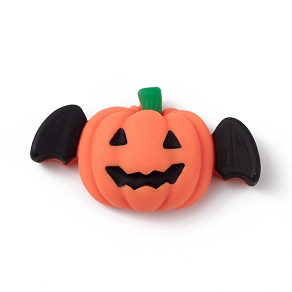 

PandaHall Halloween Theme Opaque Resin Cabochons, for Jewelry Making, Pumpkin Pattern, 18.5x32.5x9.5mm Resin Pumpkin