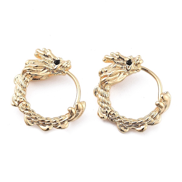 Boucles d'oreilles créoles en laiton micro pavé de zircons cubiques pour femmes