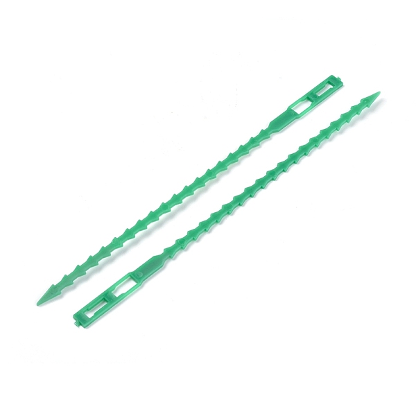 

PandaHall Reusable Plastic Plant Cable Ties, Adjustable Plant Twist Ties, Garden Tool, Medium Sea Green, 170x5~7x1.5mm, 100pcs/set Plastic...