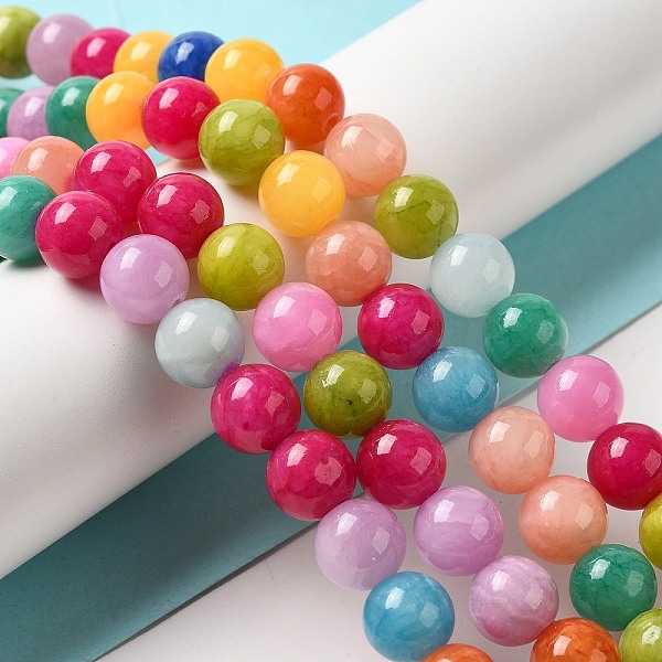 

PandaHall Natural Yellow Jade Beads Strands, Dyed, Round, about 10mm in diameter, hole: 1mm, about 40 pcs/strand, 16 inch Yellow Jade Round..., Multicolor