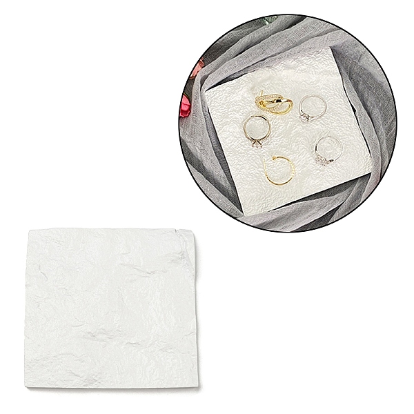 

PandaHall Resin Jewelry Plate, Storage Tray for Rings, Necklaces, Earring, Photography Prop, Square, 96x90x8~10mm Resin Square White
