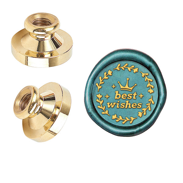 

PandaHall Wax Seal Brass Stamp Head, for Wax Seal Stamp, Word, 25x14.5mm Brass Word