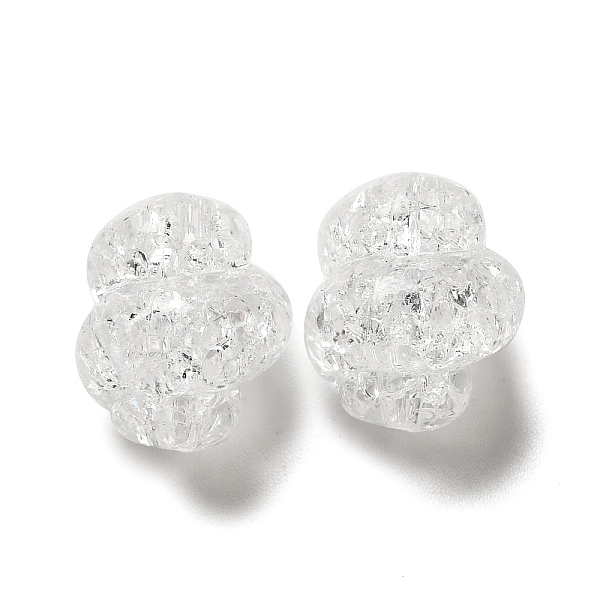 

PandaHall Transparent Crackle Acrylic Beads, Spiral Shape, Clear, 14x12mm, Hole: 1.6mm, about 500pcs/500g Acrylic Others Clear