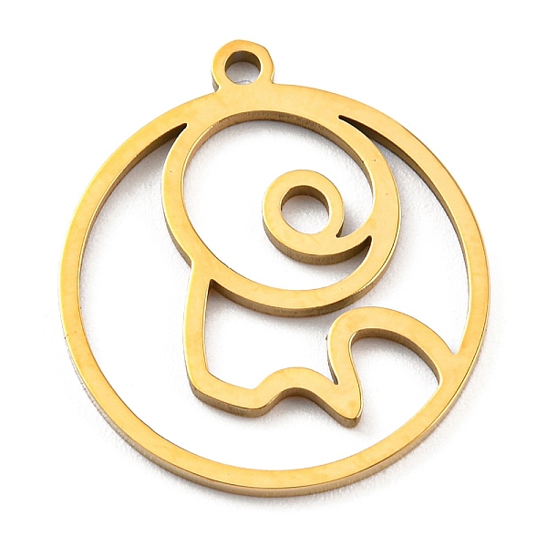 

PandaHall 304 Stainless Steel Pendants, Real 18K Gold Plated, Laser Cut, Flat Round with 12 Constellations Sign Charm, Capricorn, 22x20x1mm...