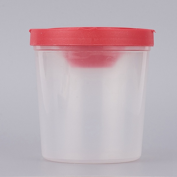 

PandaHall Plastic Pen Cup, for Cleaning, Red, 5.8~7.3x7.6cm Plastic Red