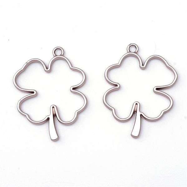 

PandaHall Matte Style Rack Plating Alloy Irish Clover Open Back Bezel Pendants, For DIY UV Resin, Epoxy Resin, Pressed Flower Jewelry...