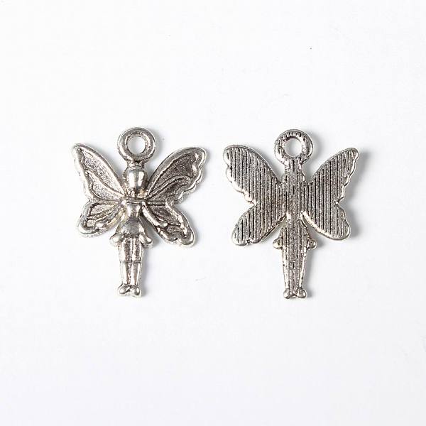 

PandaHall Tibetan Style Alloy Finding Pendants, Fairy, Lead Free and Cadmium Free, Antique Silver, 19.5mm long, 15mm wide, 2mm thick, hole...