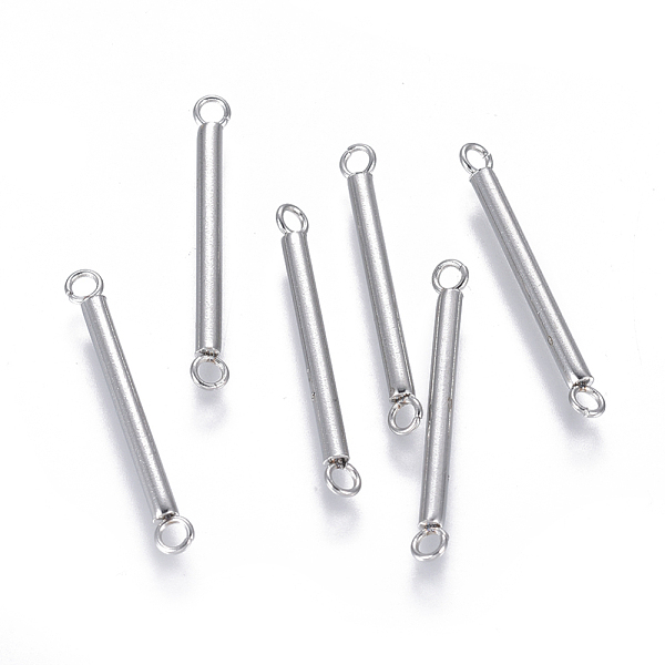 

PandaHall 304 Stainless Steel Links connectors, Column, Stainless Steel Color, 25.5x2mm, Hole: 1.6mm 304 Stainless Steel Column