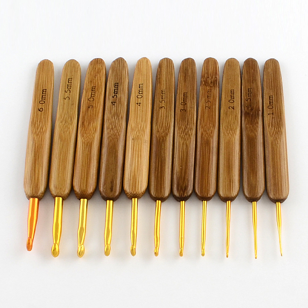 Бамбук алюминиевая ручка крючок иглы наборы