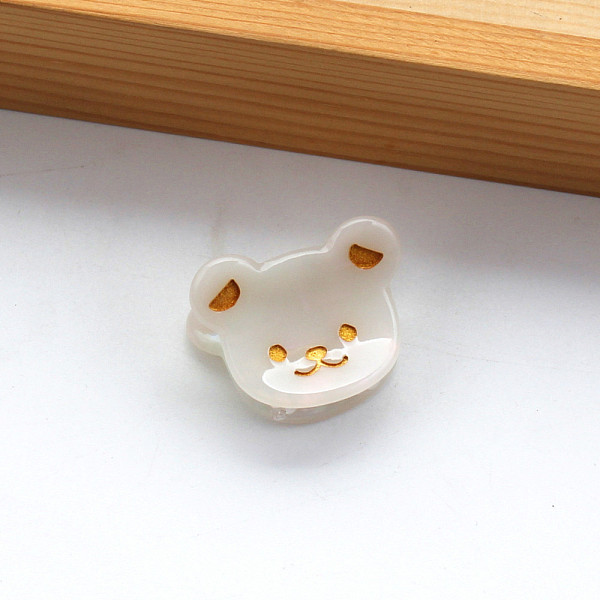 

PandaHall Cellulose Acetate(Resin) Claw Hair Clips, Cartoon Bear Shape Barrettes for Women Girls, WhiteSmoke, 20x28mm Cellulose Acetate..., White