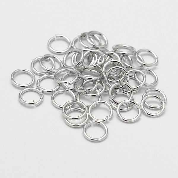 

PandaHall Eco-Friendly Brass Jump Rings, Open Jump Rings, Cadmium Free & Nickel Free & Lead Free, Platinum, 7x0.8mm, 20 Gauge, Inner...