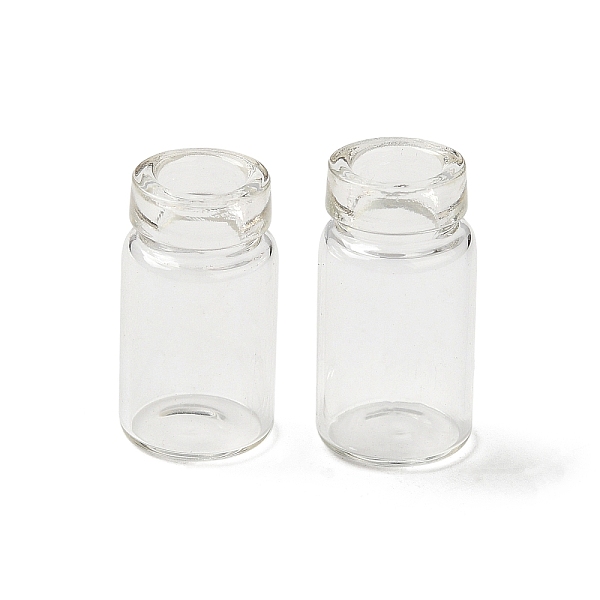 

PandaHall Glass Bottles, Bead Containers, Wishing Bottle, Clear, 1.75x1cm Glass Bottle Clear
