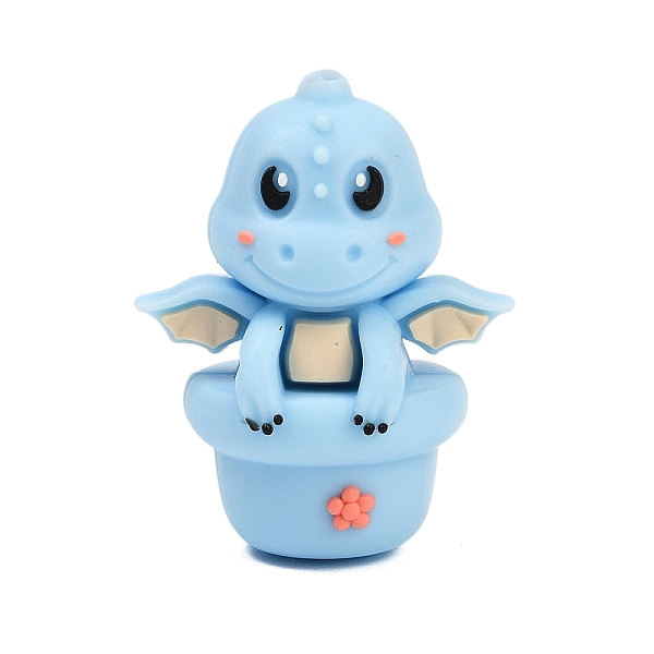 3D Three-Dimensional Dragon Silicone Beads