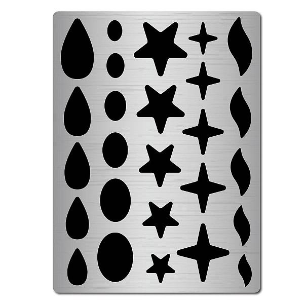 

PandaHall GORGECRAFT Metal Jewelry Stencils Stainless Steel Shape Earring Teardrops Cutouts Stencil Lapidary Cabochons Template Tear Drop...
