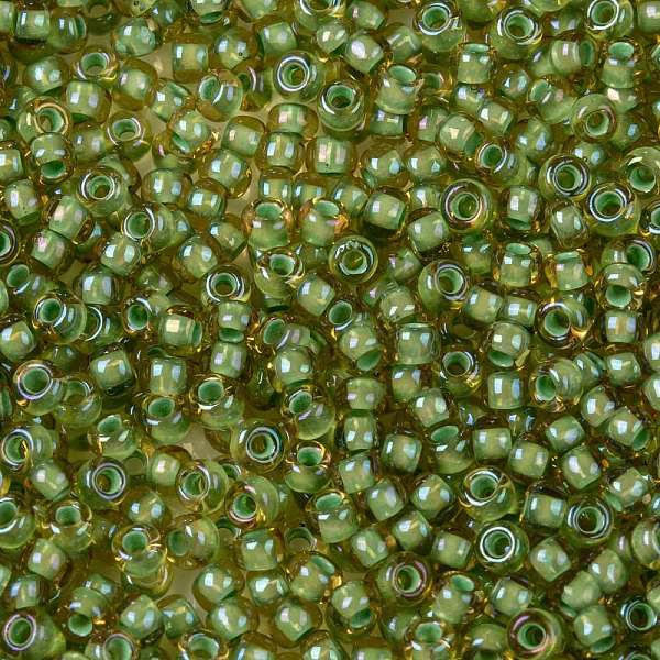 

PandaHall TOHO Round Seed Beads, Japanese Seed Beads, (946) Light Green Lined Topaz, 11/0, 2.2mm, Hole: 0.8mm, about 50000pcs/pound Glass...