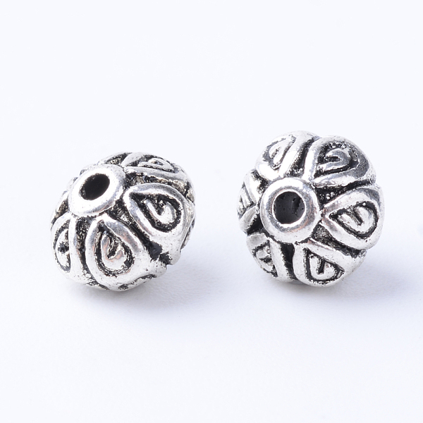 

PandaHall Tibetan Style Alloy Beads, Rondelle, Cadmium Free & Lead Free, Antique Silver, 7x5mm, Hole: 1mm Alloy Rondelle