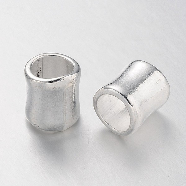 

PandaHall Tibetan Style Alloy Beads, Tubbish, Silver Color Plated, Lead Free & Cadmium Free, 14.5x12mm, Hole: 8.5mm Alloy Column