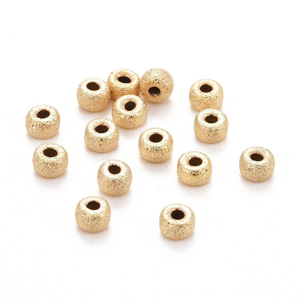 

PandaHall Eco-Friendly Brass Spacers Beads, Long-Lasting Plated, Lead Free & Cadmium Free, Flat Donut, Real 24K Gold Plated, 4x2.5mm, Hole...