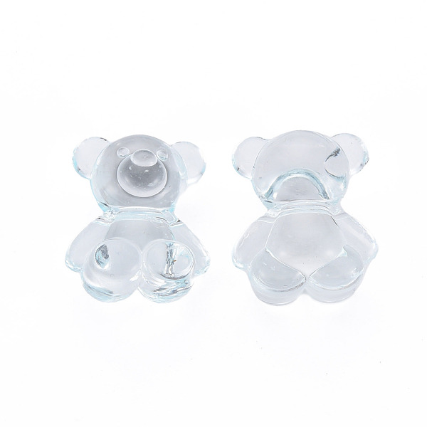 

PandaHall Transparent Acrylic Beads, Top Drilled Beads, Bear, Light Blue, 18.5x15.5x11mm, about 320pcs/500g Acrylic Bear