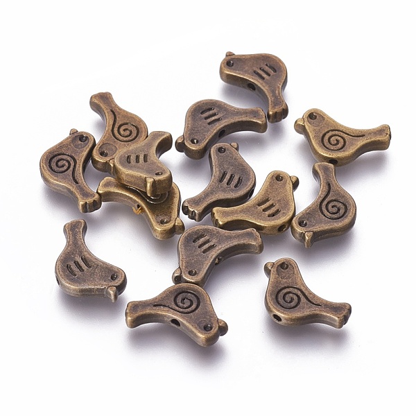 

PandaHall Tibetan Style Alloy Beads, Lead Free & Nickel Free & Cadmium Free, Bird, Antique Bronze, 9mm long, 15mm wide, 2.5mm thick, Hole...
