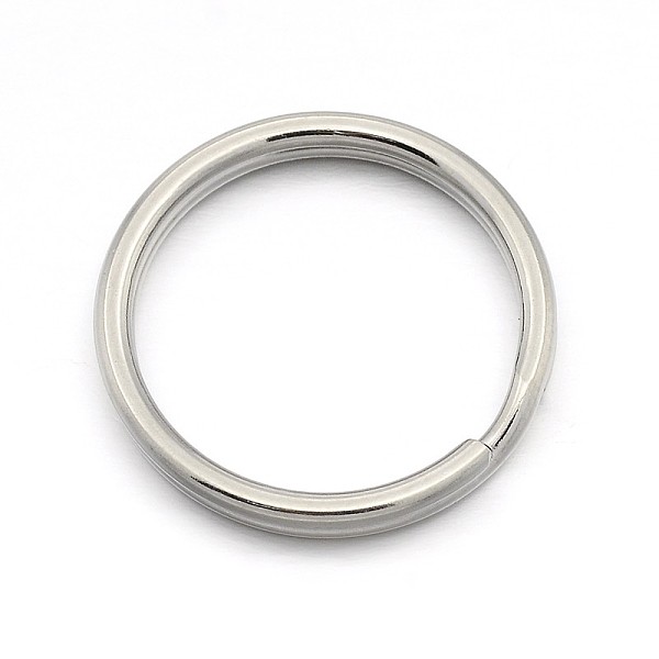 

PandaHall Original Color 304 Stainless Steel Split Key Ring Clasps for Keychain Making, Stainless Steel Color, 32x2mm 304 Stainless Steel...