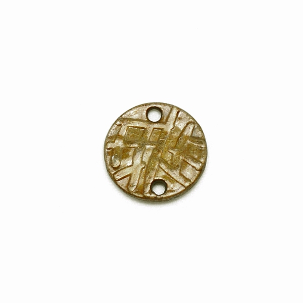 

PandaHall Zinc Alloy Tibetan Style Links Connectors, Flat Round, Antique Bronze, 14x1.5mm, Hole: 1.6mm Alloy Flat Round