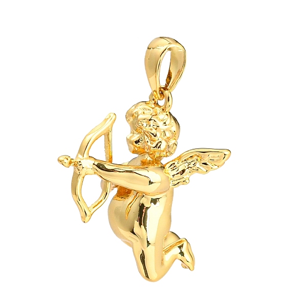 

PandaHall Brass Pendants, Cupid Charm, Golden, 18.5x12.5x19.5mm, Hole: 3.5x2mm Brass Angel & Fairy