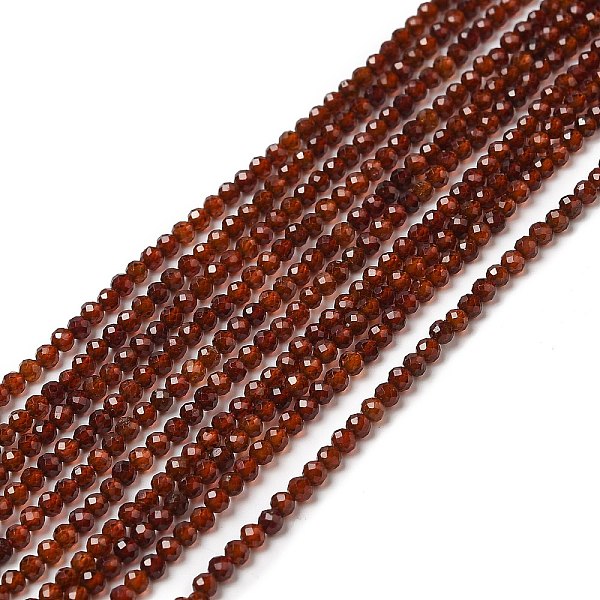 

PandaHall 2mm, Hole: 0.5mm, about 195pcs/strand, 15.3 inch(39cm). Garnet Round