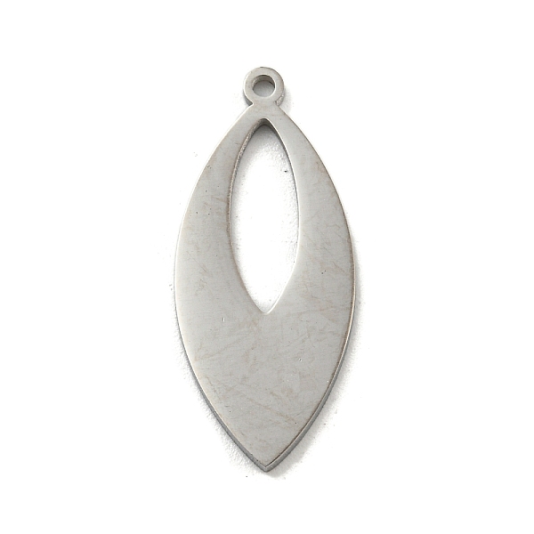 

PandaHall 304 Stainless Steel Pendants, Laser Cut, Stainless Steel Color, Horse Eye, 25x11x1mm, Hole: 1.2mm 304 Stainless Steel Horse Eye