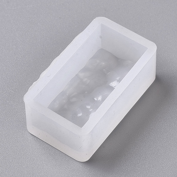 

PandaHall Silicone Molds, Resin Casting Molds, For UV Resin, Epoxy Resin Jewelry Making, Rectangle with Ocean Water Lines, White...