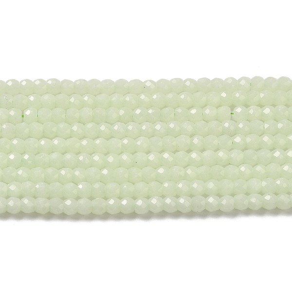 

PandaHall Synthetic Luminous Stone Beads Strands, Faceted, Barrel, Glow in the Dark, Light Green, 4x3.5mm, Hole: 0.7mm, about 102pcs/strand...