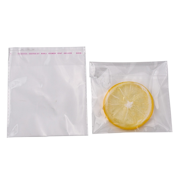

PandaHall OPP Cellophane Bags, Rectangle, Clear, 14x12cm, Unilateral Thickness: 0.035mm, Inner Measure: 10.5x12cm OPP Cellophane Clear