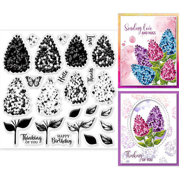 

PandaHall PVC Plastic Stamps, for DIY Scrapbooking, Photo Album Decorative, Cards Making, Stamp Sheets, Film Frame, Lilac, 15x15cm Plastic...