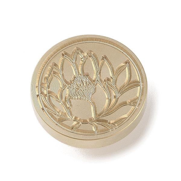 

PandaHall Golden Tone Wax Seal Brass Stamp Head, Floral Collection Pattern, for Wax Seal Stamp, Flower, 25x14mm, Inner Diameter: 7mm Brass...