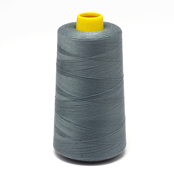 

PandaHall 100% Spun Polyester Fibre Sewing Thread, Slate Gray, 0.1mm, about 5000yards/roll Polyester