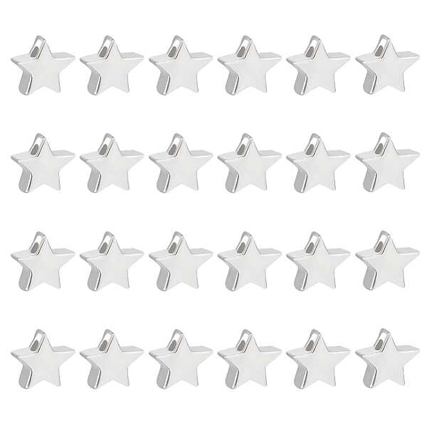 

PandaHall BENECREAT 24Pcs 925 Sterling Silver Beads, Star Spacer Bead Metal Beads Jewelry Findings with 1Pcs Silver Polishing Cloth for...