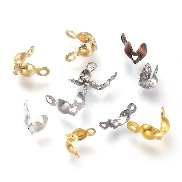 

PandaHall Stainless Steel Bead Tips, Calotte Ends, Clamshell Knot Cover, Mixed Color, 6.5x4.5mm, Hole: 0.5~1.2mm, Inner Diameter: 0.8~3mm...