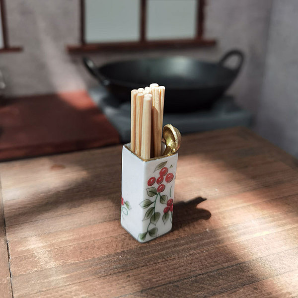 

PandaHall Porcelain Miniature Tableware Ornaments, Micro Landscape Garden Dollhouse Accessories, Pretending Prop Decorations, Red, 13x30mm...