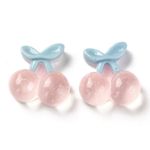 

PandaHall Transparent Resin Cabochons, Cherry, Misty Rose, 18.5x17x8mm Resin Cherry