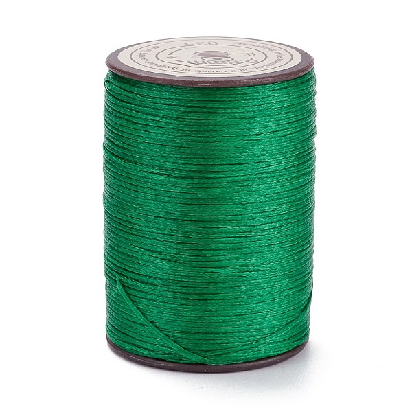 

PandaHall Flat Waxed Polyester Thread String, Micro Macrame Cord, for Leather Sewing Stitching, Green, 0.8~0.9x0.3mm, about 109.36 Yards...