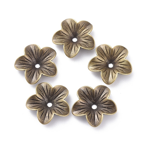 

PandaHall Tibetan Style Bead Caps, Lead Free & Cadmium Free & Nickel Free, Fox, Antique Bronze Color, 18x5mm, Hole: 1.5mm Alloy