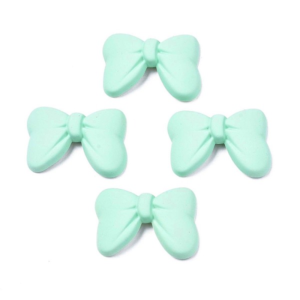 

PandaHall Opaque Spray Painted Acrylic Cabochons, Bowknot, Aquamarine, 25x34x7mm Acrylic Bowknot Green