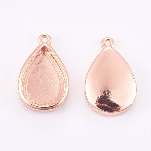

PandaHall Brass Pendant Cabochon Settings, Plain Edge Bezel Cups, Long-Lasting Plated, teardrop, Rose Gold,Size: about 10.5~11.5mm wide...