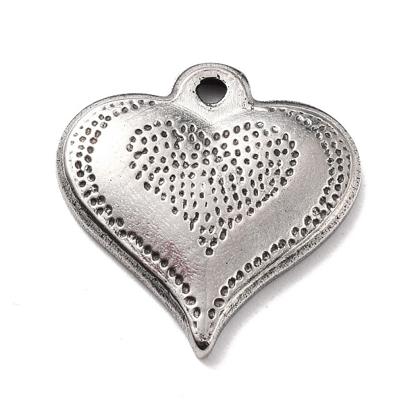 

PandaHall 304 Stainless Steel Pendants, Heart, Stainless Steel Color, 21.5x21x3mm, Hole: 1.6mm 304 Stainless Steel Heart