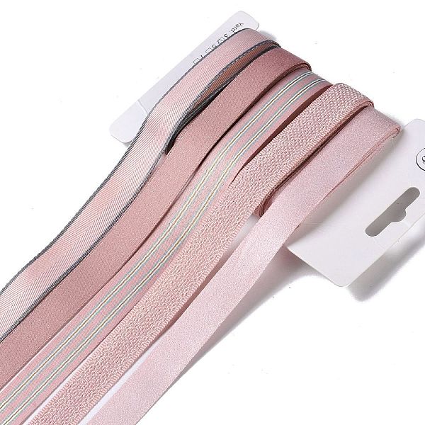 

PandaHall Polyester & Polycotton Ribbons Sets, for Bowknot Making, Gift Wrapping, Colorful, 5/8 inch(17mm), 5 styles, about 3.00 Yards...