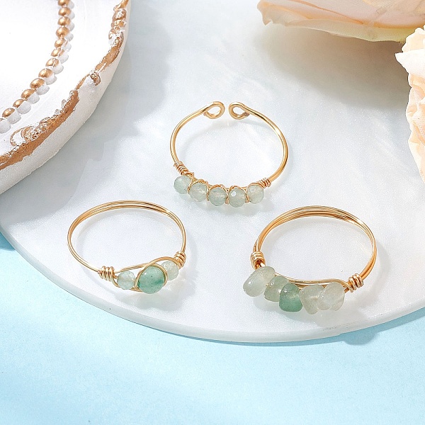 3Pcs Natural Green … - image
