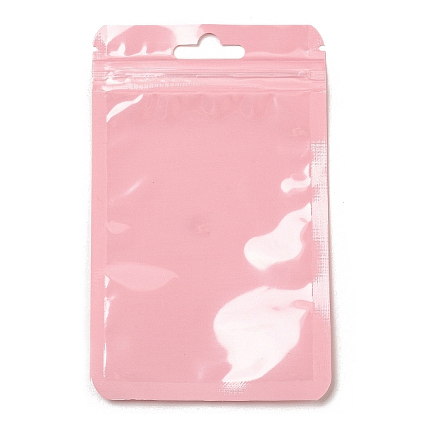 

PandaHall Rectangle Plastic Yin-Yang Zip Lock Bags, Resealable Packaging Bags, Self Seal Bag, Pearl Pink, 13x8x0.02cm, Unilateral Thickness...